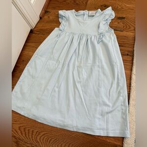 Stitchy Fish Light Blue Pima Cotton Dress Size 7